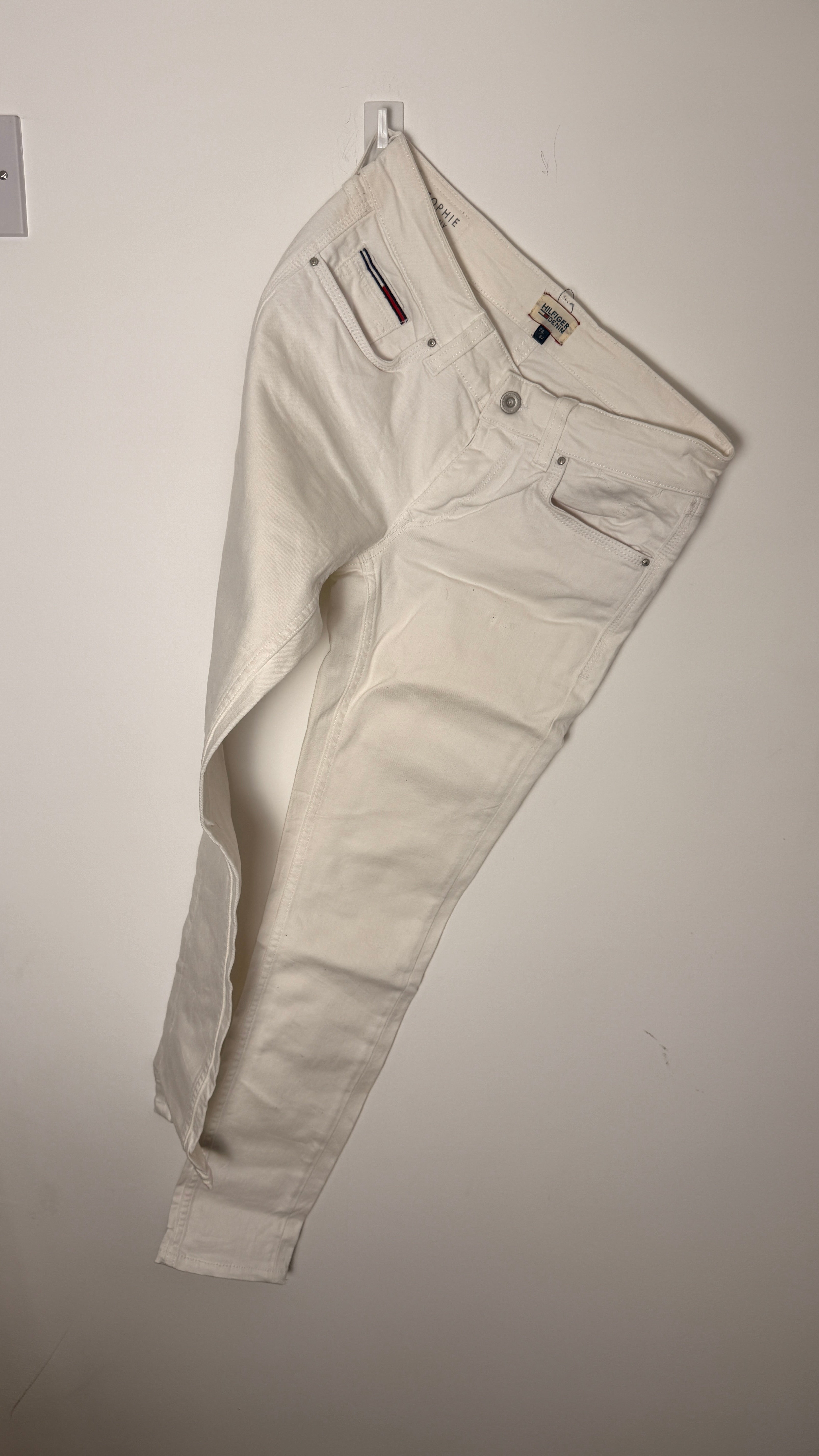 Tommy Hilfiger Vintage “Sophie Skinny” White Denim Jeans