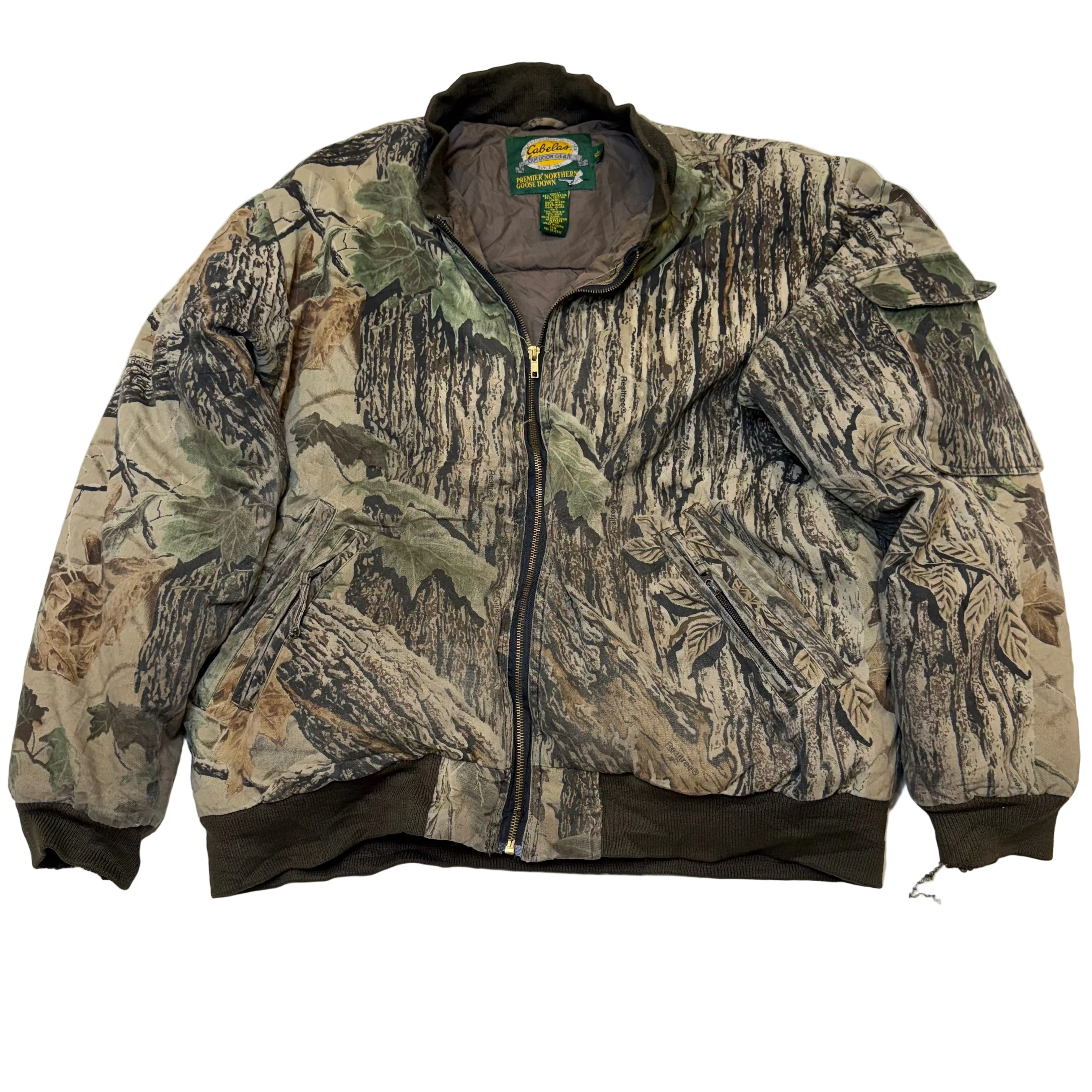 Cabela’s Realtree Camo Goose Down Jacket – L Tall