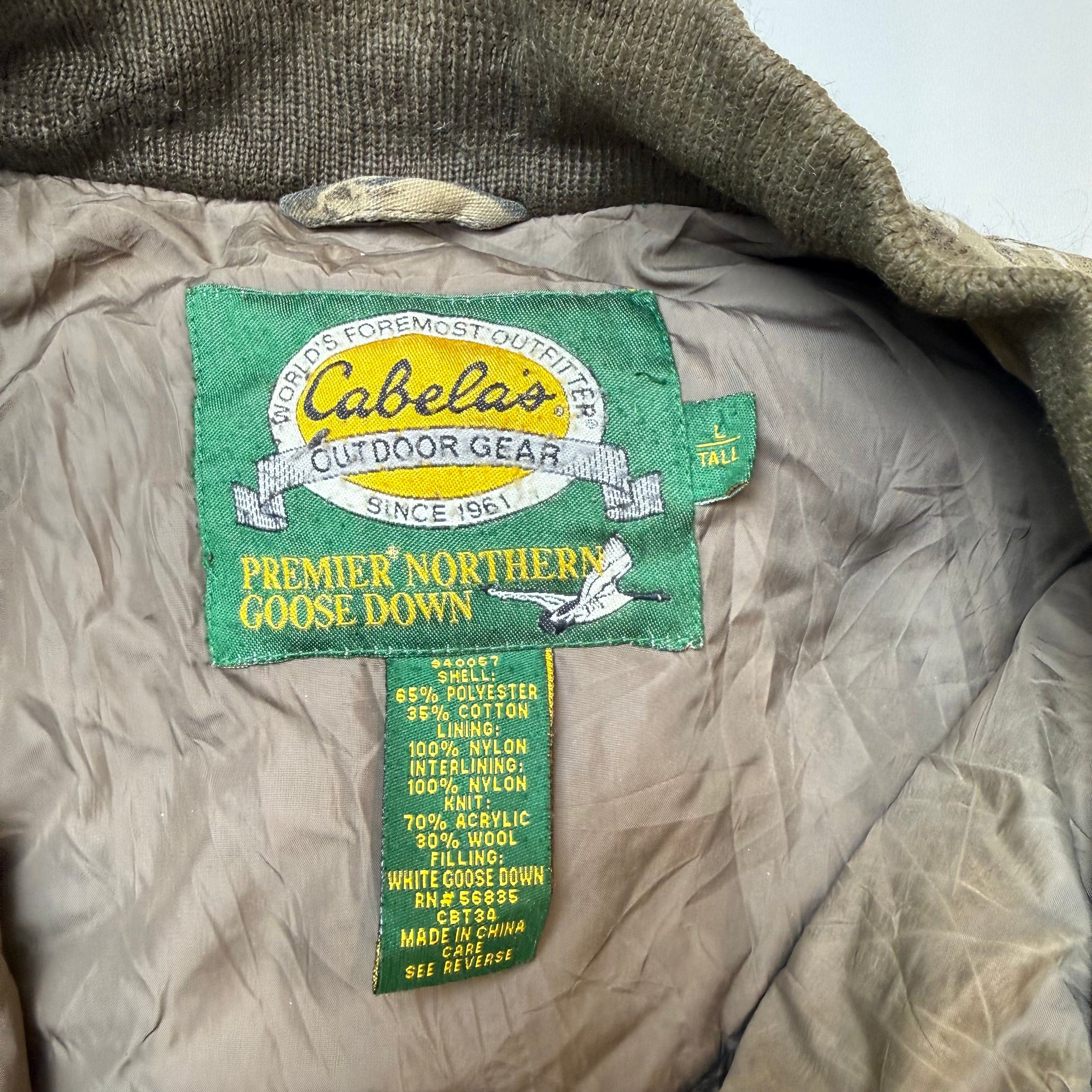 Cabela’s Realtree Camo Goose Down Jacket – L Tall