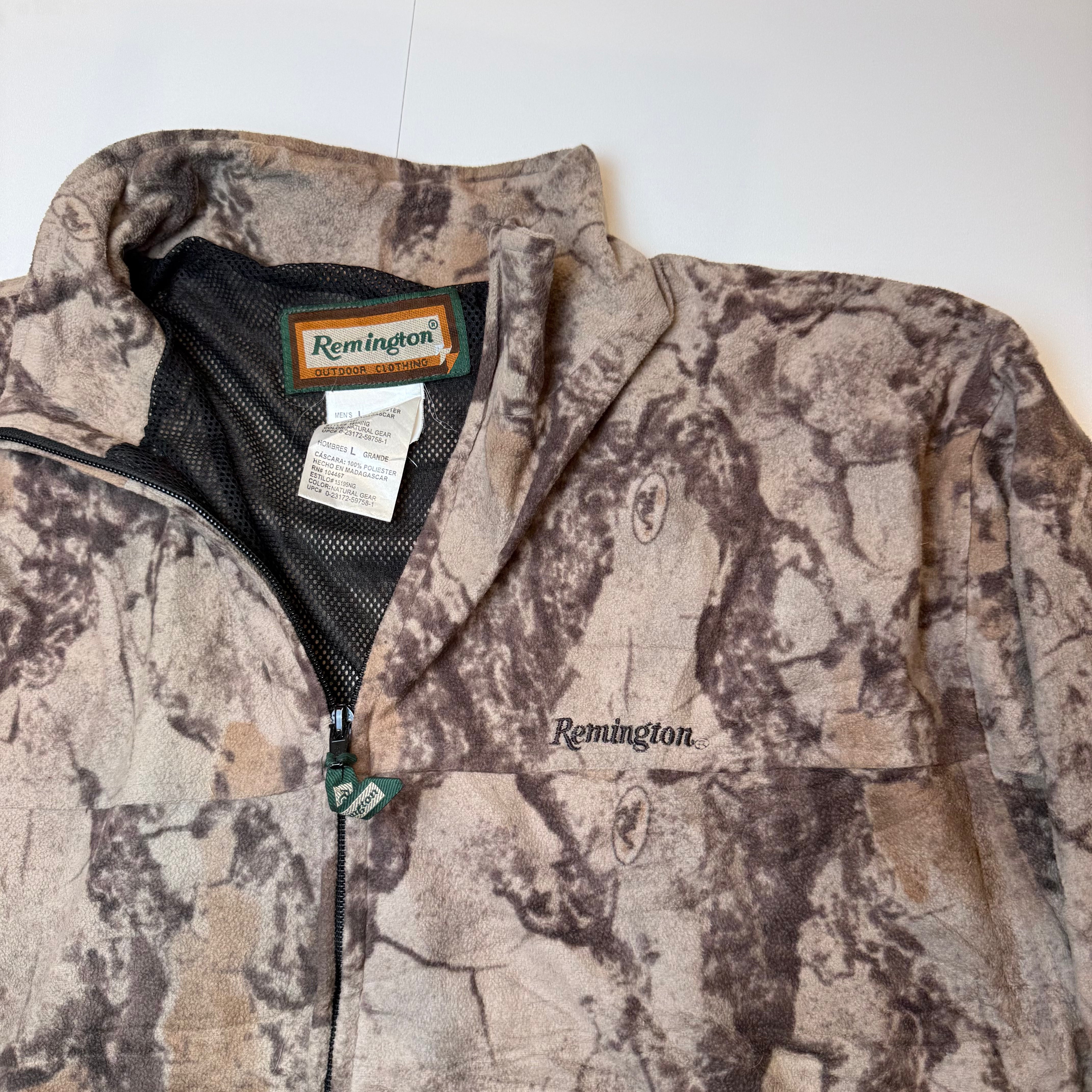 Remington Realtree Camo Fleece Jacket – Men’s Large