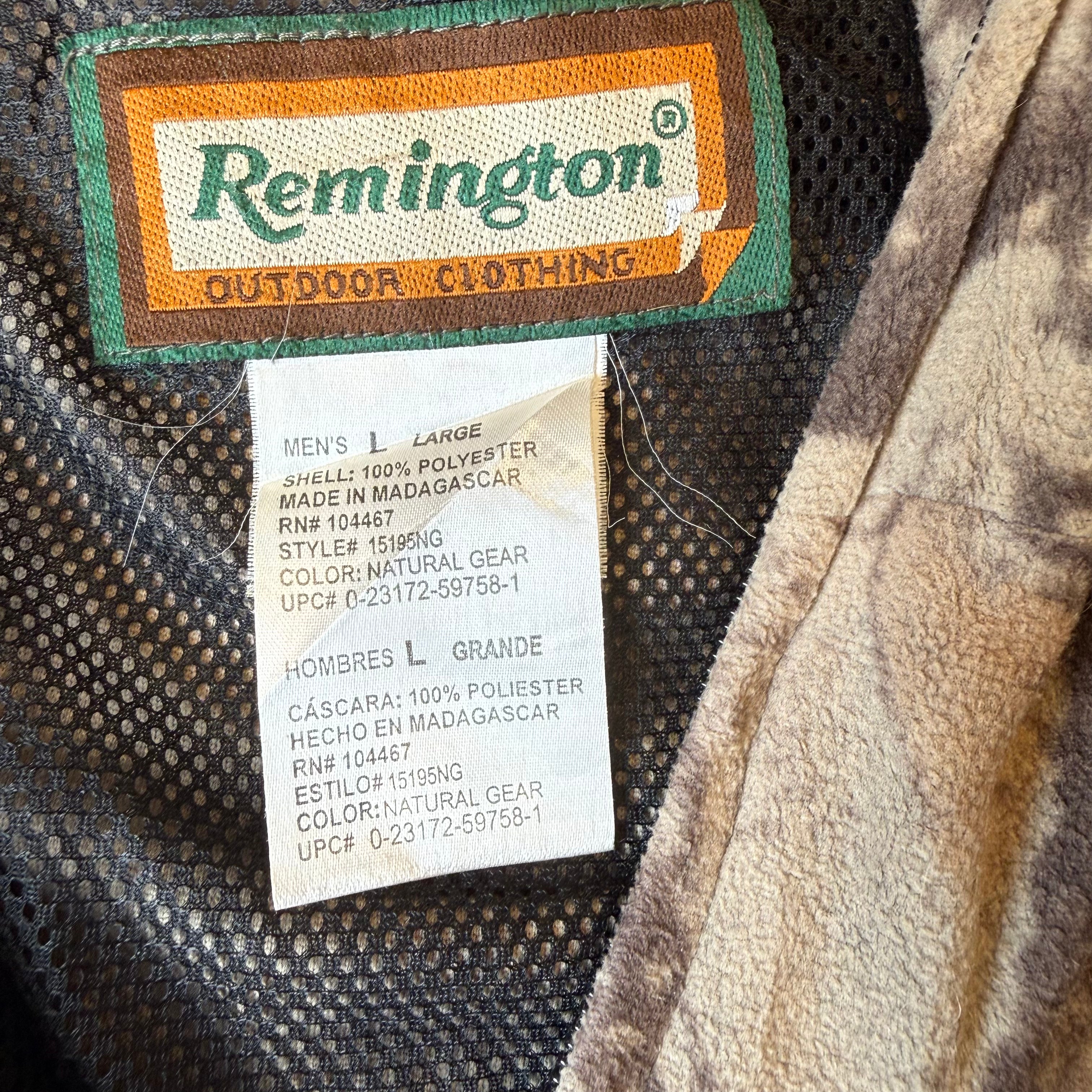 Remington Realtree Camo Fleece Jacket – Men’s Large