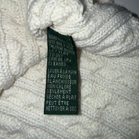 Lauren Ralph Lauren Cable Knit Sweater Vest White V-Neck