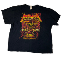 Metallica Minneapolis 2016 Tour Band T-Shirt Black Graphic Tee