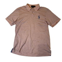 Polo Ralph Lauren Pink Striped Polo Shirt Pro Fit