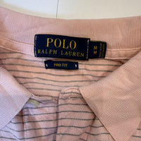 Polo Ralph Lauren Pink Striped Polo Shirt Pro Fit