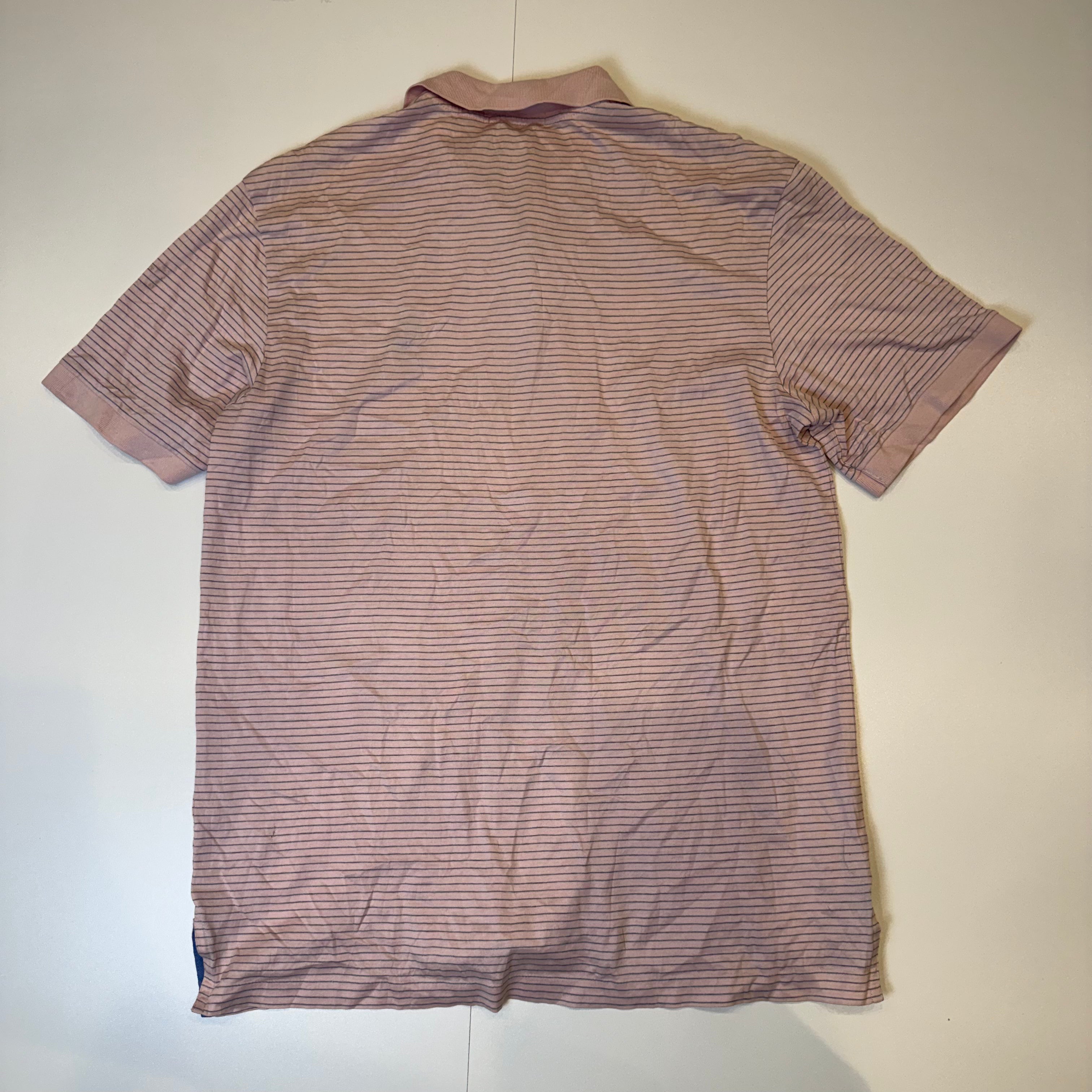 Polo Ralph Lauren Pink Striped Polo Shirt Pro Fit