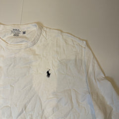 Polo Ralph Lauren White Long Sleeve T-Shirt Classic Fit