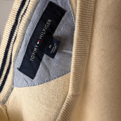 Tommy Hilfiger 100% Cotton Cream V-Neck Jumper
