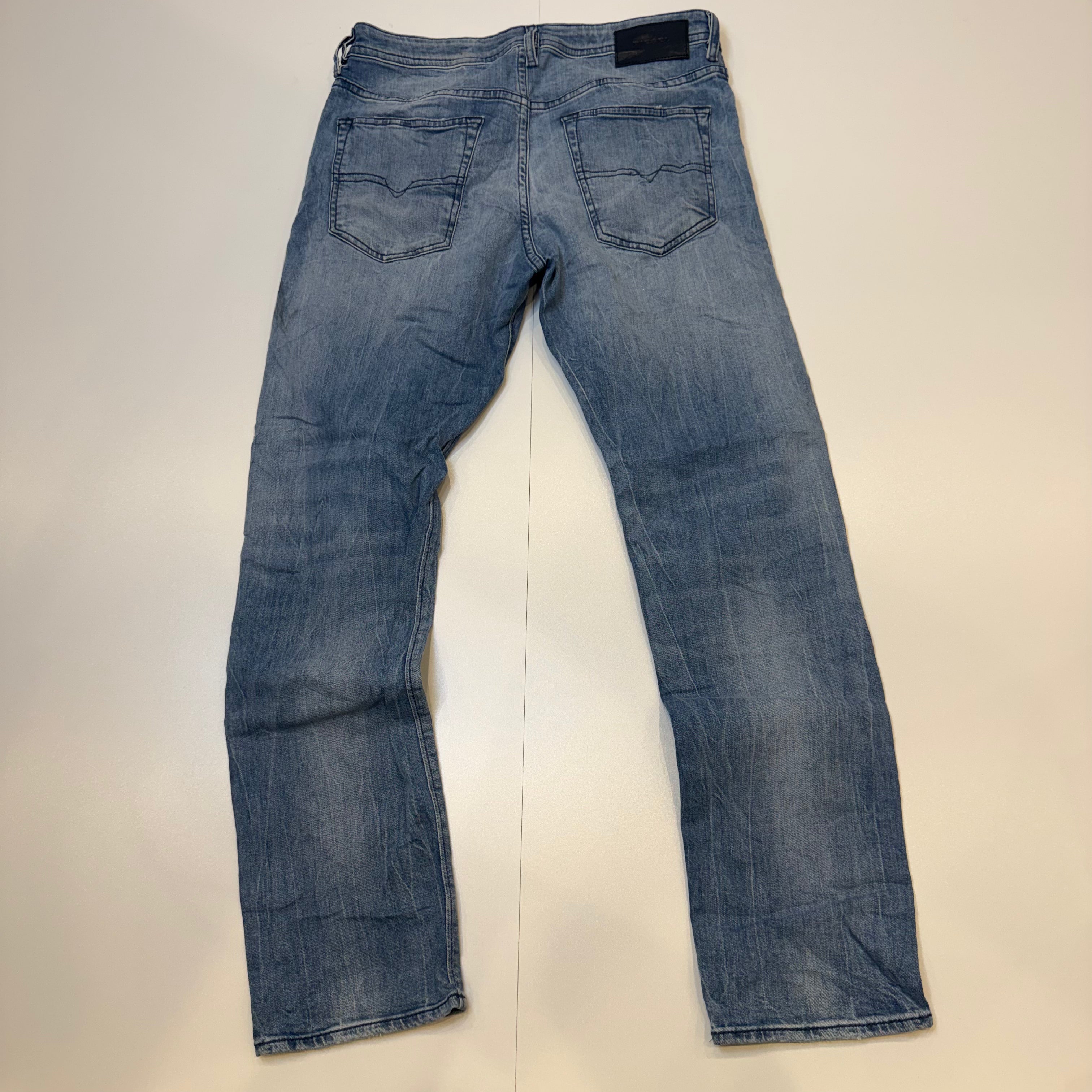 Diesel Buster Light Wash Slim Tapered Jeans