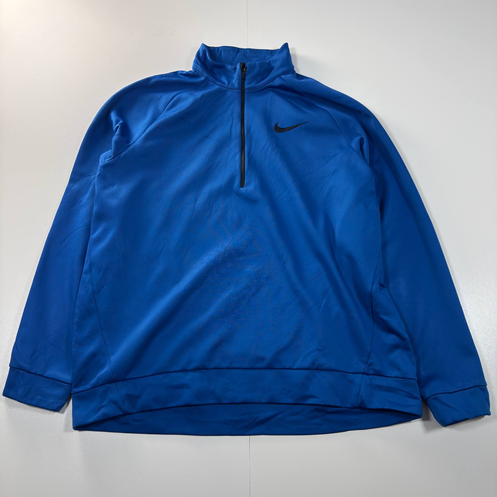 Nike blue Dri-FIT 1/4 zip pullover