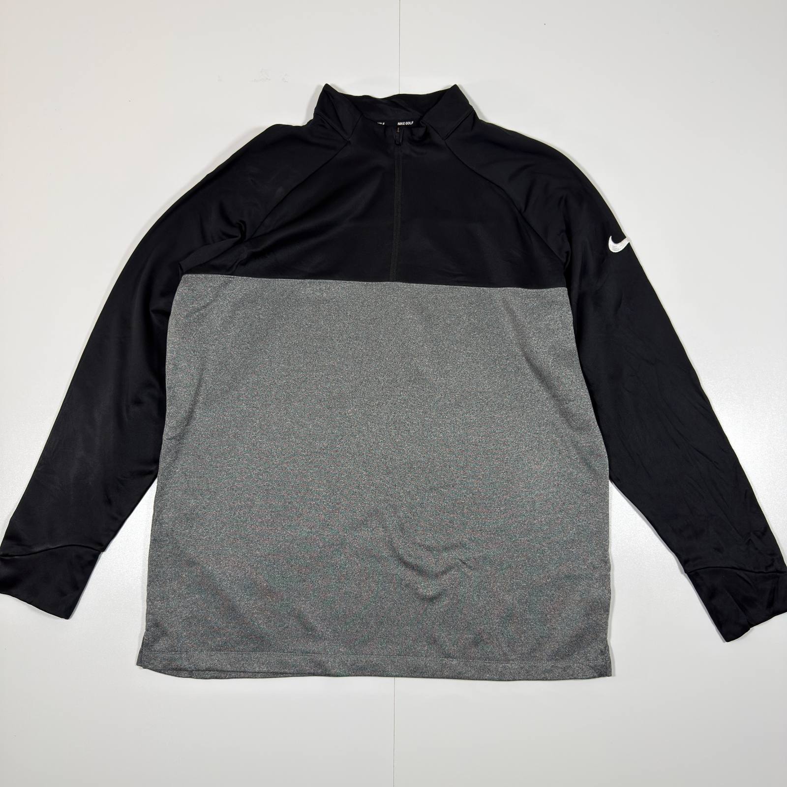 Nike Golf black and grey 1/4 zip pullover sweatshirt