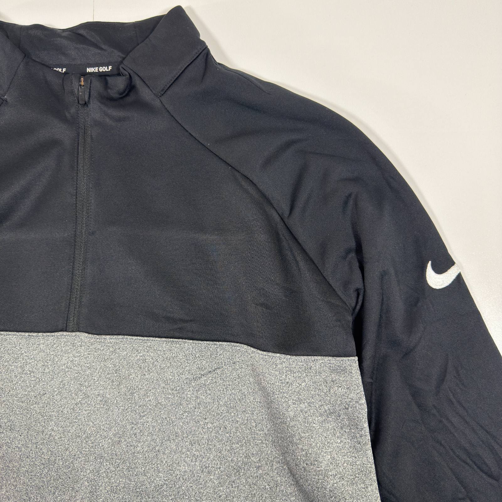 Nike Golf black and grey 1/4 zip pullover sweatshirt