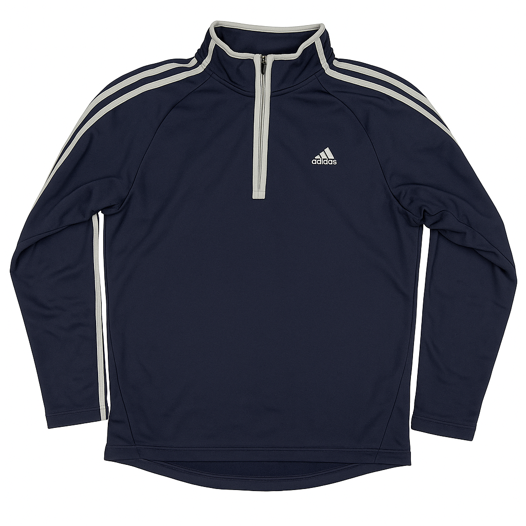 Adidas Quarter Zip Navy Sweatshirt