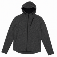 Champion zip up hoodie in dark heather grey