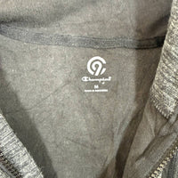 Champion zip up hoodie in dark heather grey