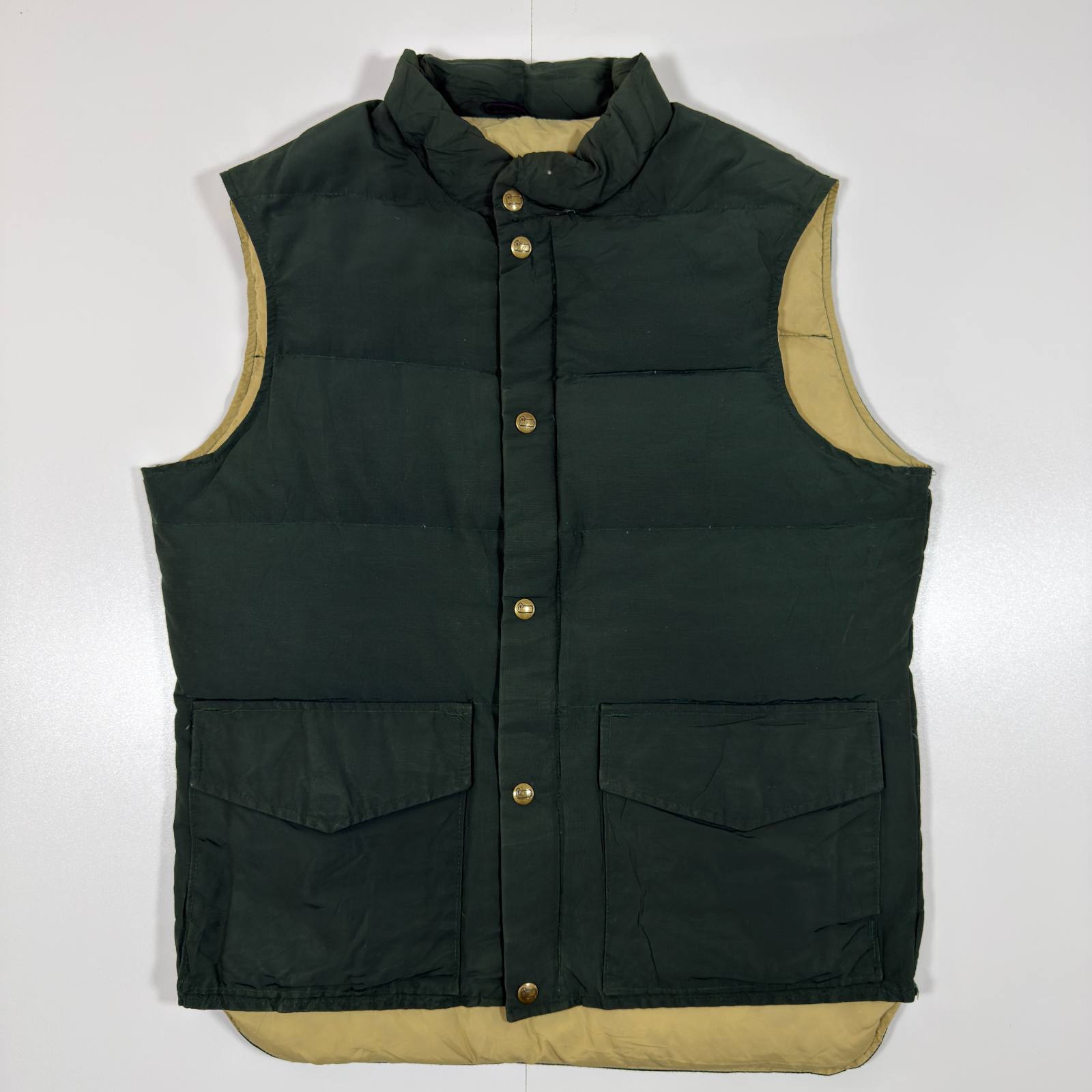 Woolrich Down Puffer Vest Made in USA Green