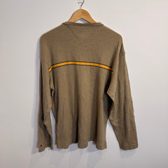 Tommy Hilfiger Vintage 100% Cotton Stone V-Neck Jumper