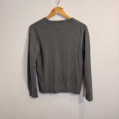 Tommy Hilfiger Light Grey “Under the Suit” V-Neck Jumper