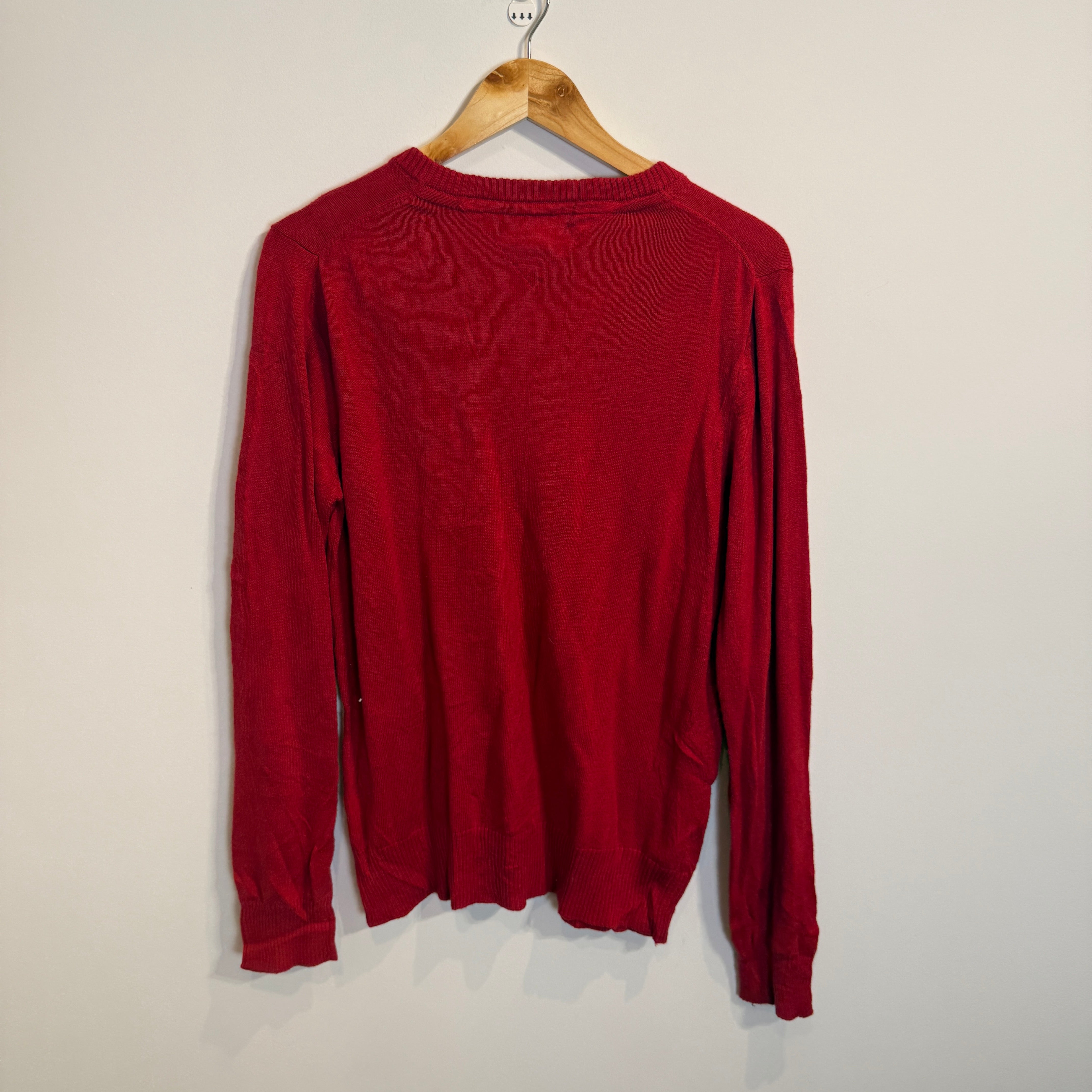Tommy Hilfiger Bright Red Regular Fit Jumper