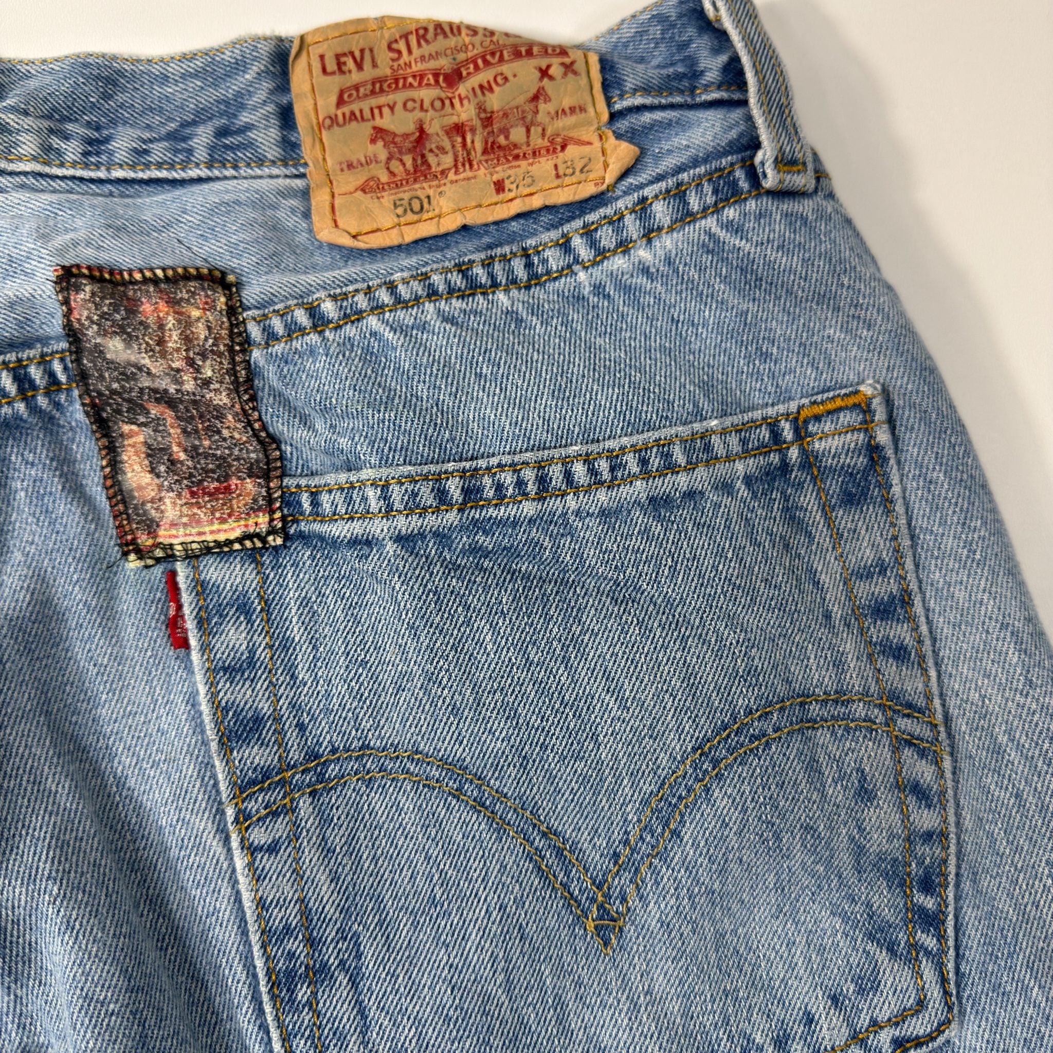 Levi's Custom The Kinks Patched Jeans
