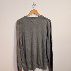 Tommy Hilfiger Ski Doo Collab V-Neck Grey Jumper