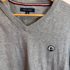 Tommy Hilfiger Ski Doo Collab V-Neck Grey Jumper