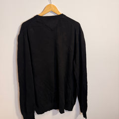 Tommy Hilfiger Black V-Neck Jumper