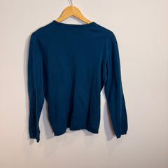 Tommy Hilfiger Blue V-Neck Jumper