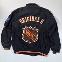 NHL Original Six Black Varsity Jacket