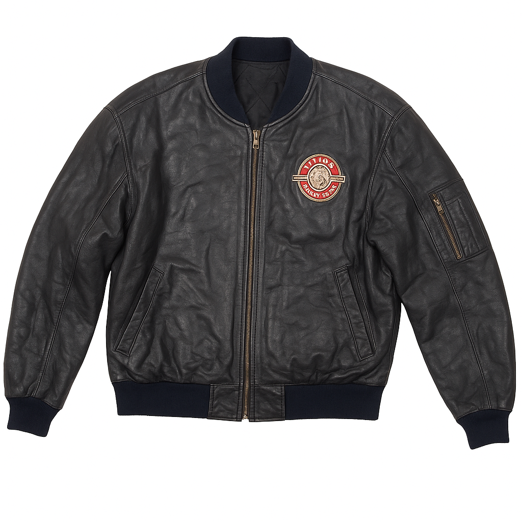 Indian Motorcycle Leather Bomber Jacket