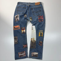 Levi's Custom Oasis Graphic Patchwork Jeans