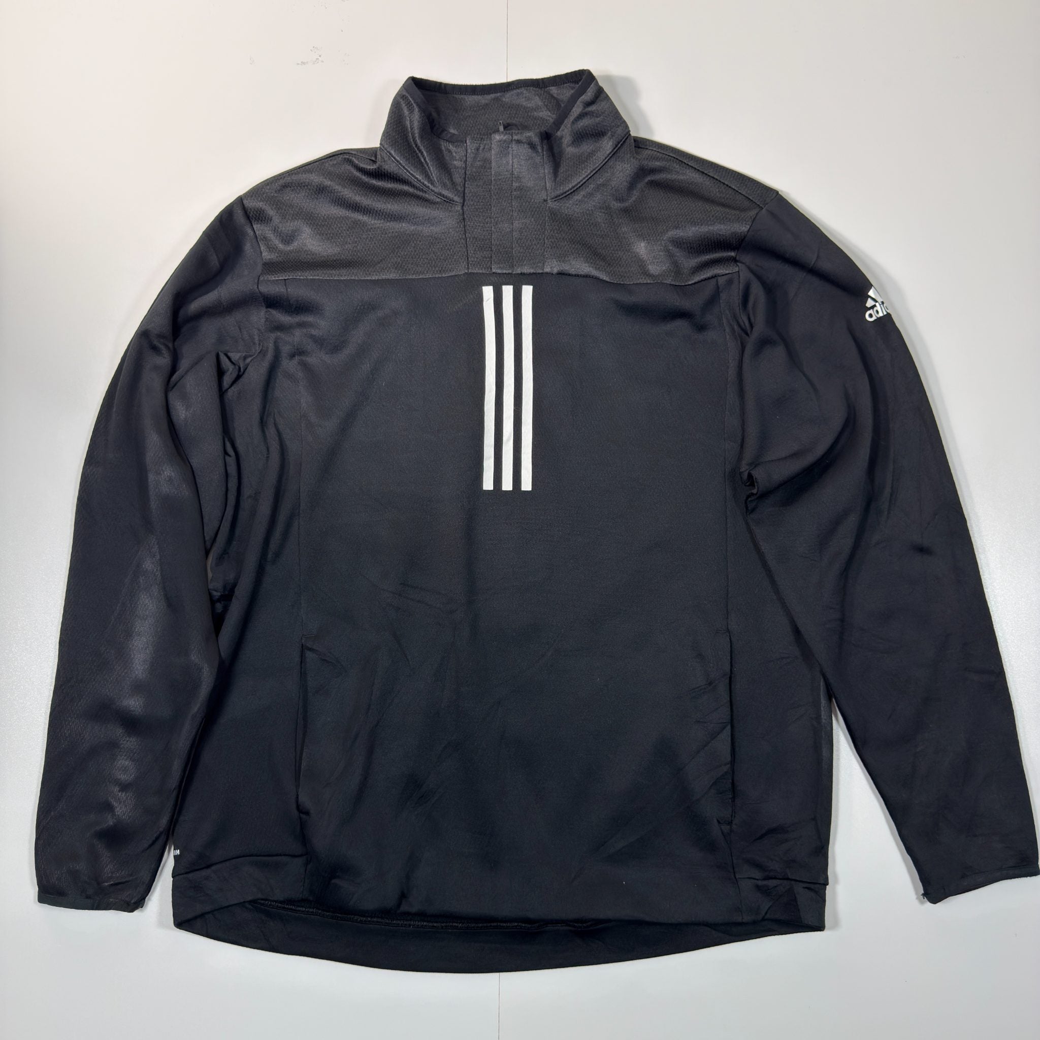 Adidas black Climalite 1/4 zip pullover sweatshirt