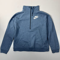 Nike 1/2 Zip Blue Fleece