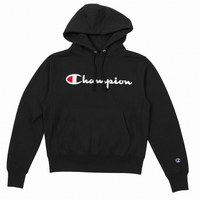 Champion Classic Black Hoodie with Logo