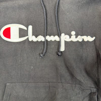 Champion Classic Black Hoodie with Logo