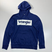 Wrangler Blue Hoodie with Bold Logo