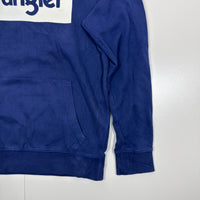 Wrangler Blue Hoodie with Bold Logo