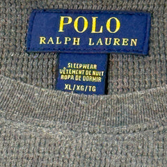 Polo Ralph Lauren waffle knit grey long sleeve top