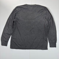 Polo Ralph Lauren waffle knit grey long sleeve top