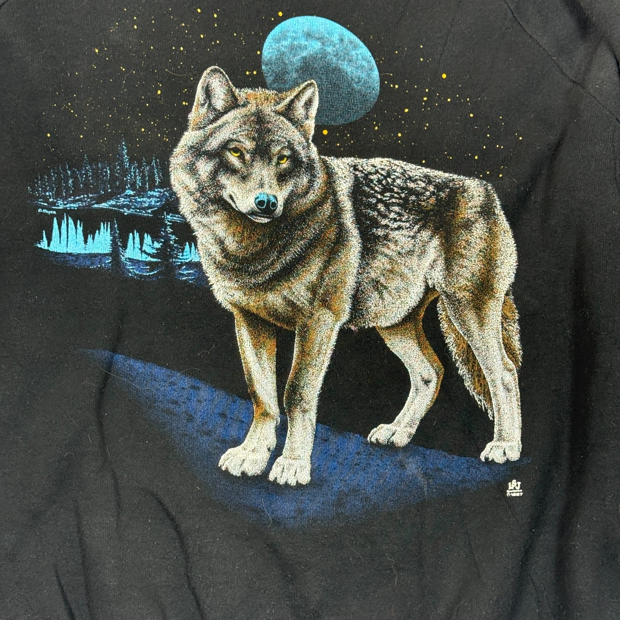 Black Wolf Graphic Sweatshirt