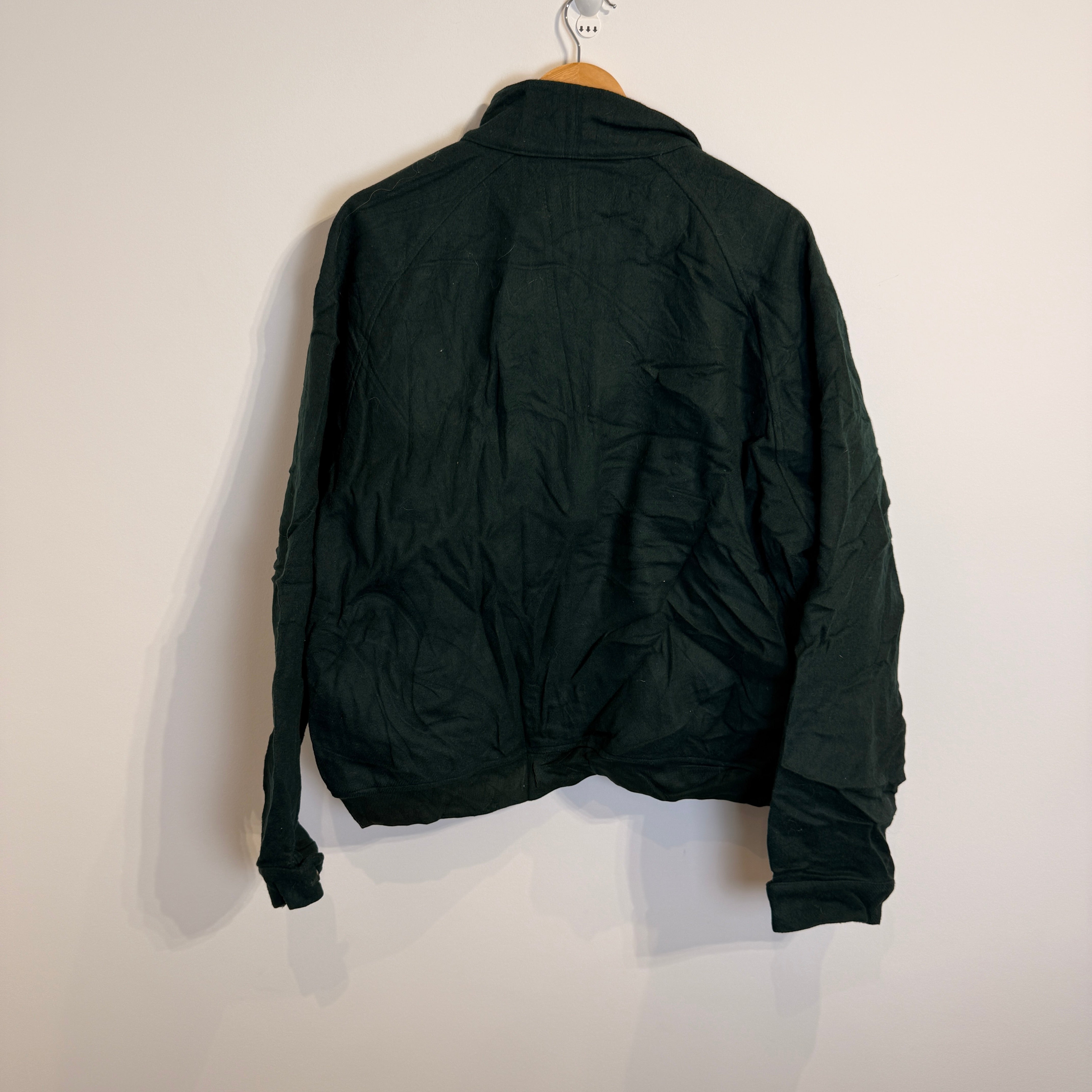 Ralph Lauren Emerald Green 85% Wool Full Zip Jacket