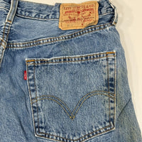 Vintage Patchwork Blue Denim Jeans W34 L34