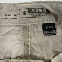 Carhartt Relaxed Fit Beige Carpenter Pants