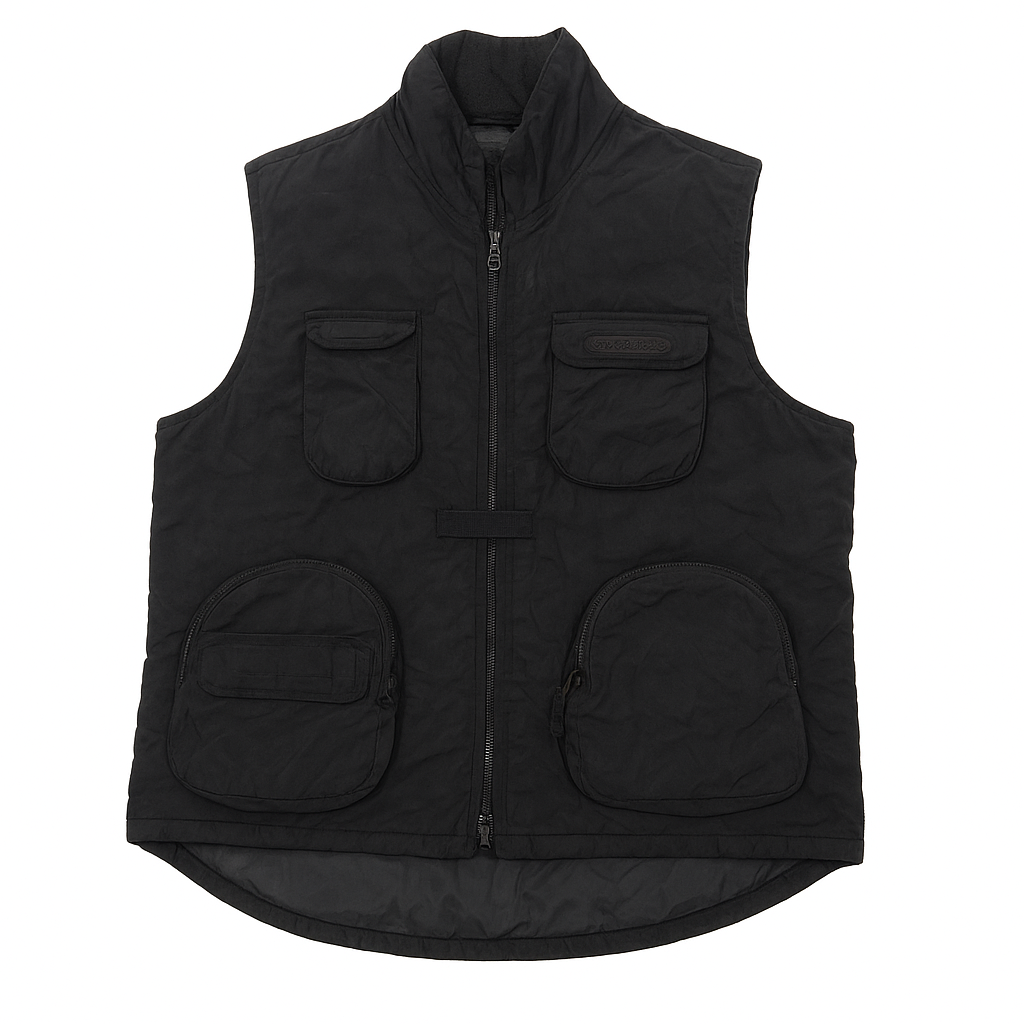 Nautica Jeans Company Black Utility Gilet Vest
