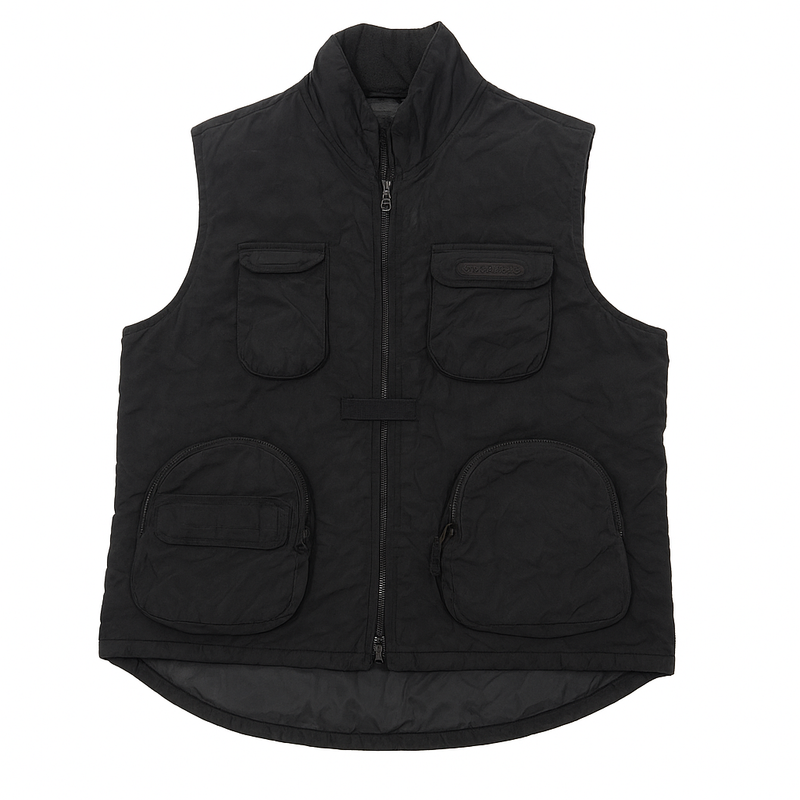 Nautica Jeans Company Black Utility Gilet Vest