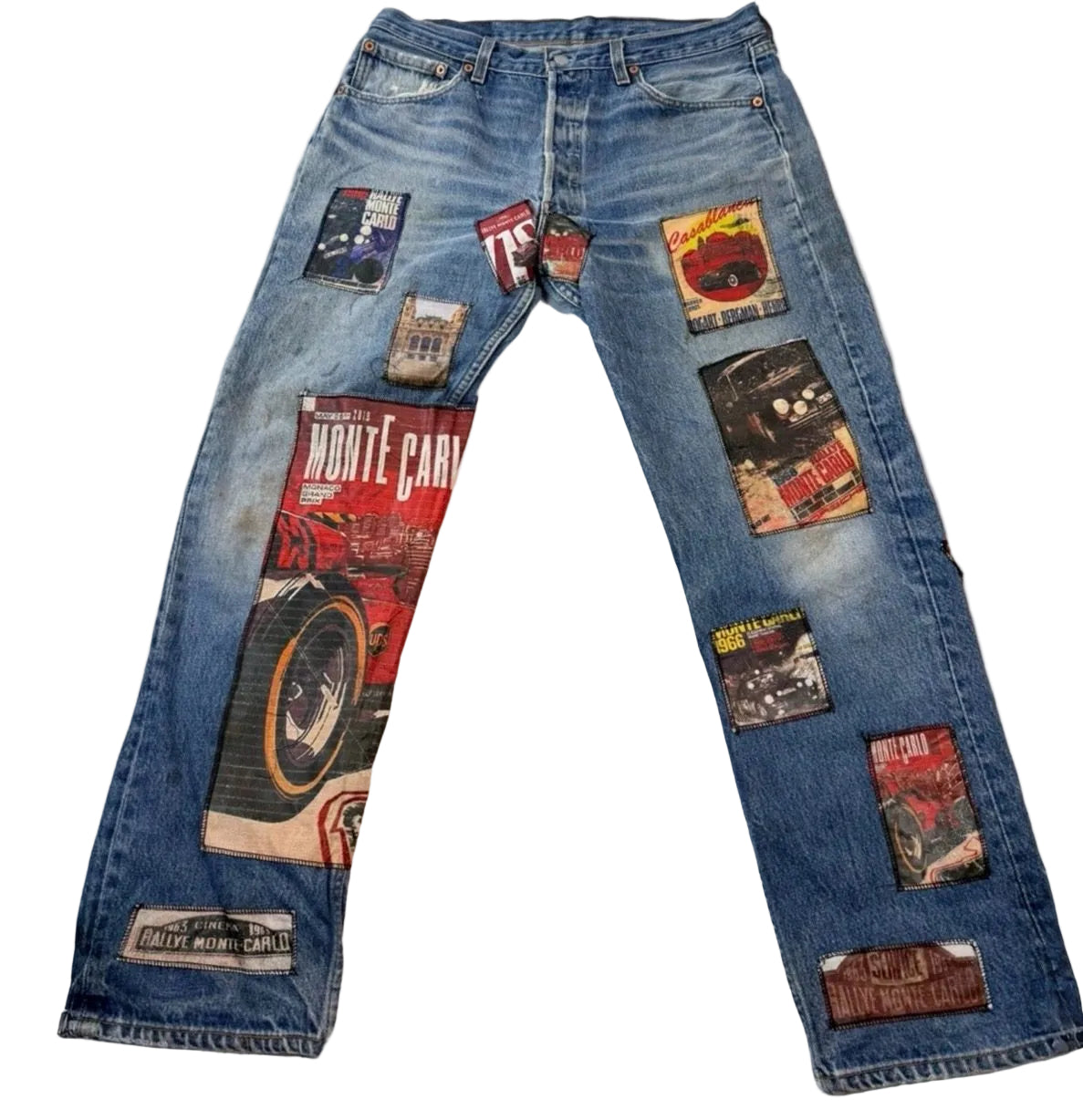 Levi's 501xx Jeans with Monte Carlo Graphic Patches