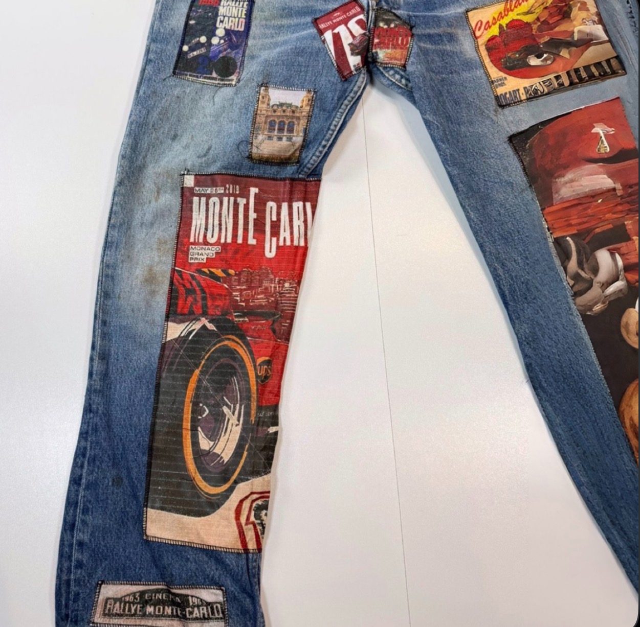 Levi's 501xx Jeans with Monte Carlo Graphic Patches