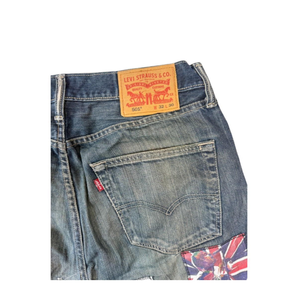Levi's 501 Custom Oasis Patched Jeans