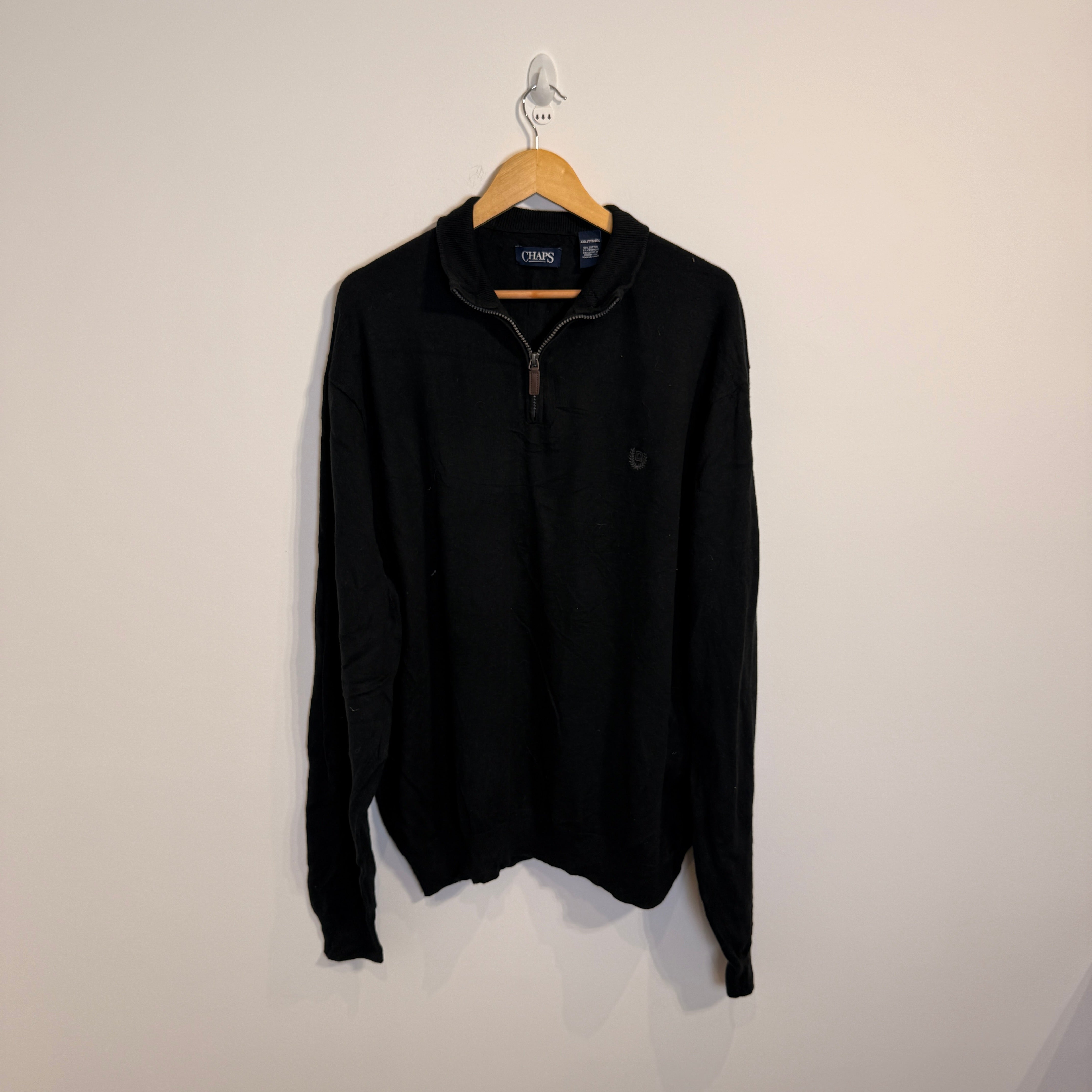 Chaps Men’s Cashmere Cotton Blend 1/4 Zip Pullover – P633