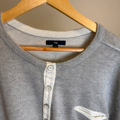 GAP Men’s 1/4 Button-Up Crewneck Jumper – P639